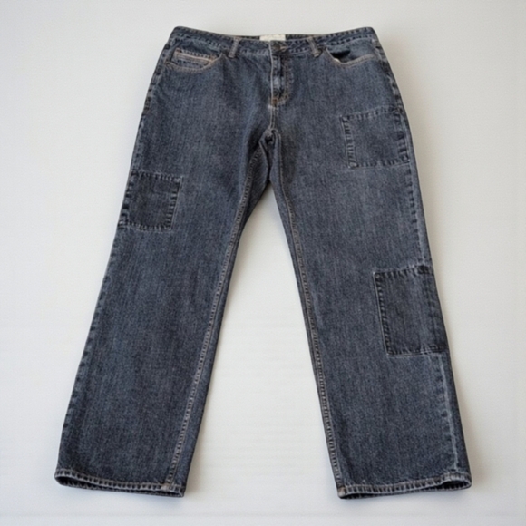 Sun + Stone Other - Sun + Stone Patch Jeans Men's Relaxed Fit Med Wash 38x32